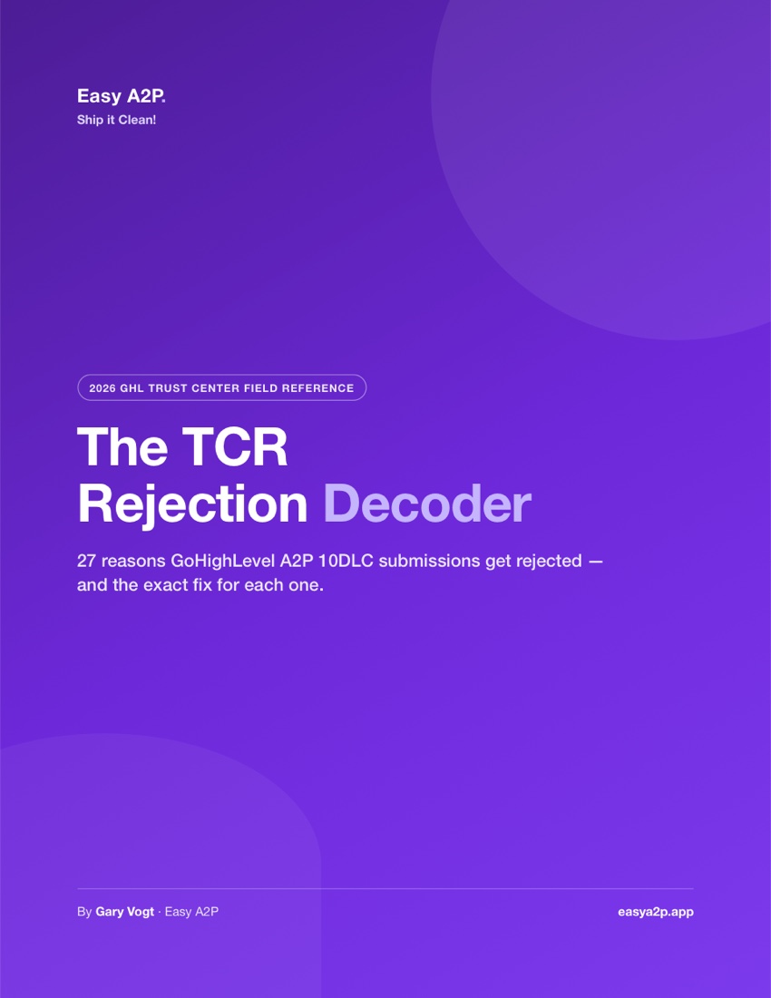 The TCR Rejection Decoder — 13-page PDF cover